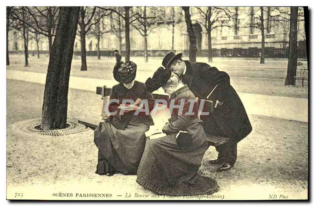 La Bourse aux Fleurs (Champs-Élysées) — SCÈNES PARISIENNES — ND Phot - Recto