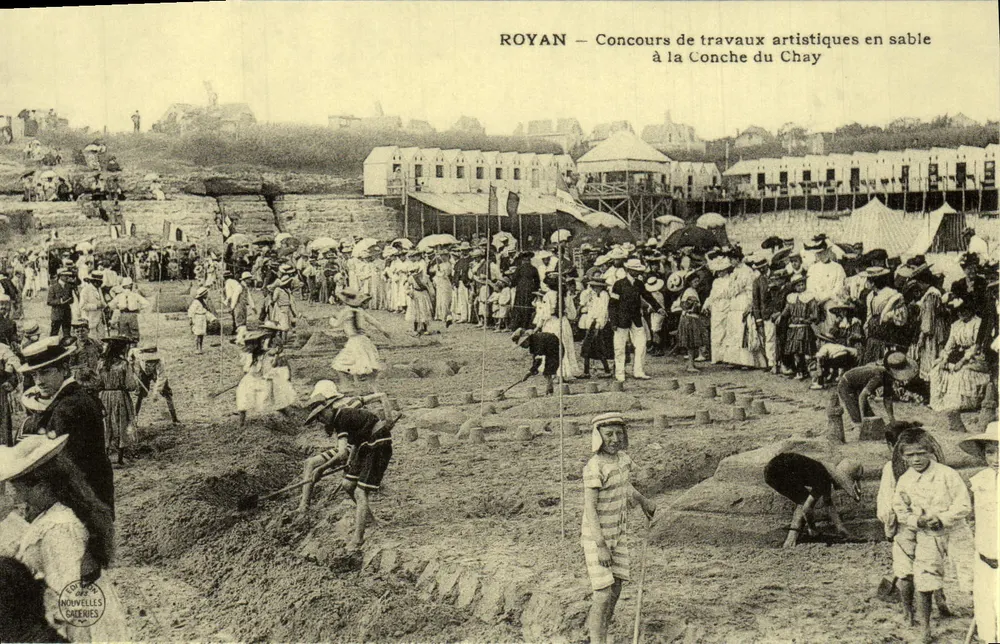 Royan — Sandkunst-Wettbewerb an der Conche du Chay — Verlag: Nouvelles Cadgeries - Vorderseite