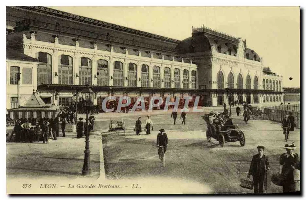 LYON — A Estação dos Brotteaux — LL. n° 474 - Frente