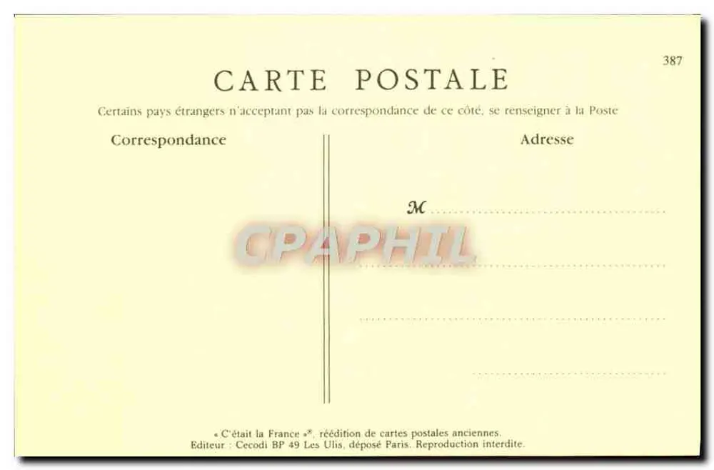 लियोन — पेराच गेट — एलएल. — संख्या 133 - पीछे
