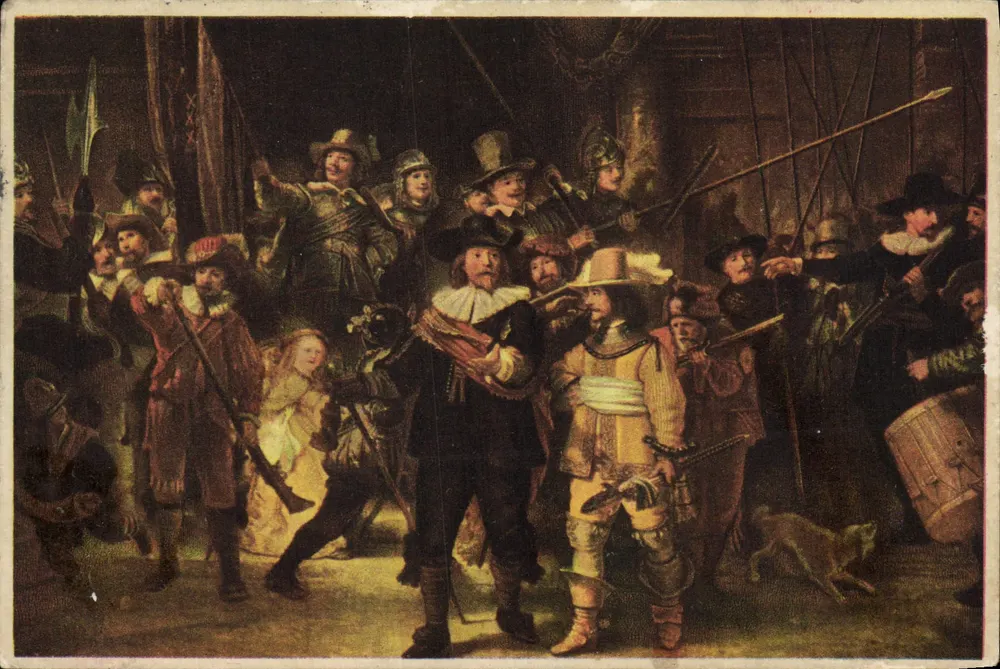 La Ronde de Nuit — Rembrandt 1606-1669 — N.V. GESTEL & Zn. EINDHOVEN - Recto