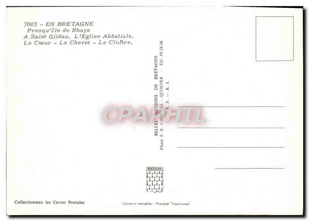 Abtei Saint-Gildas de Rhuys — Abteikirche und Konvent — Éditions de Bretagne - Rückseite