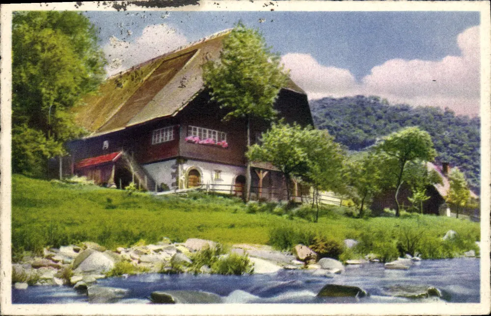 Haus am Rand eines Bachs — Pont-Audemer, Eure — Photo-Chromie n° 4577 - Vorderseite