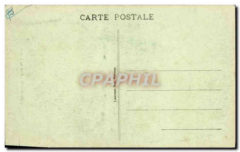 Dinan - Porta do Jerzual — editor Laurent-Nel, Rennes, n° de série 2765 - Verso