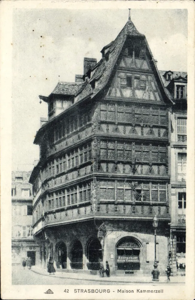 Strasbourg - Maison Kammerzell — Restaurante — editor C'Académie des Arts Historiques - Frente