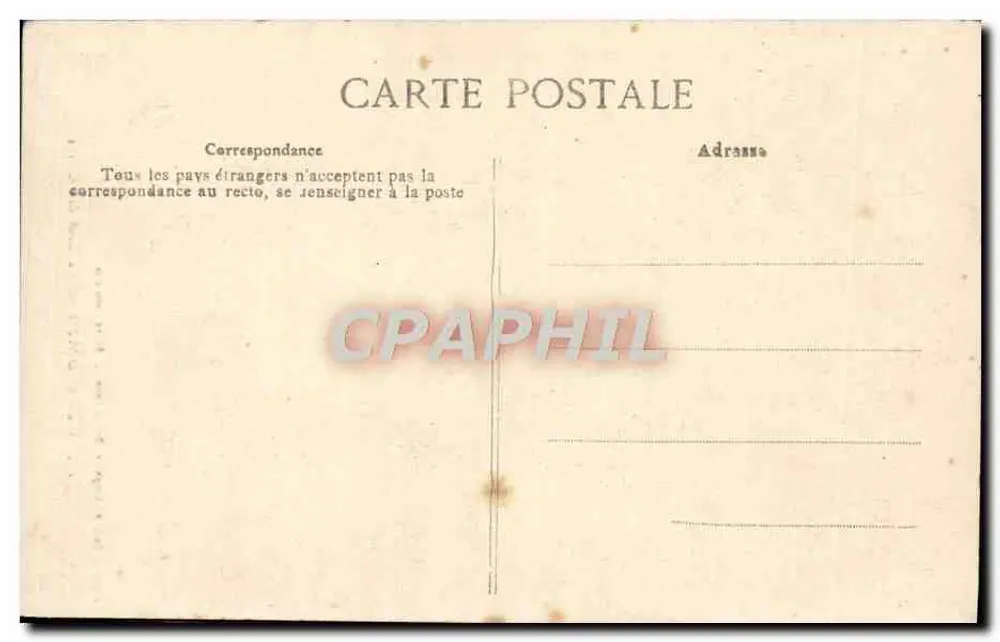 Gérardmer — Le Saut des Cuves — Editor A. Lärgeran, Bij. — N° 19 - Verso