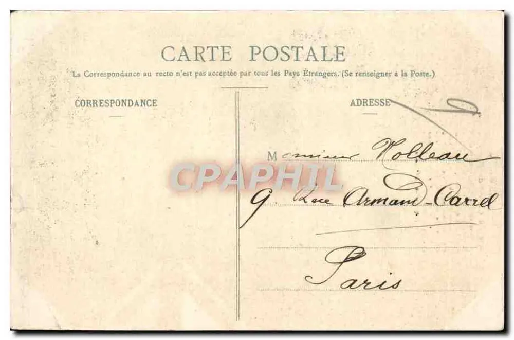 Montargis — Estátua do Cão de Montargis — C.F.M. - Verso