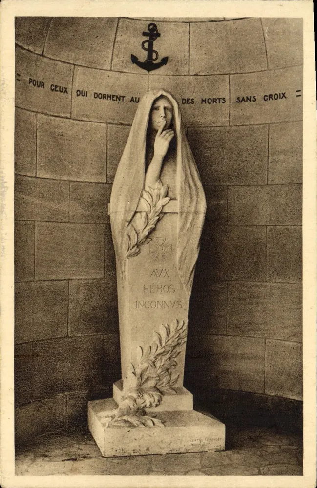 Statue der Resignation — Ossuar von Douaumont — Verlag: Komitee der Nationalfeiertage von Nancy - Vorderseite