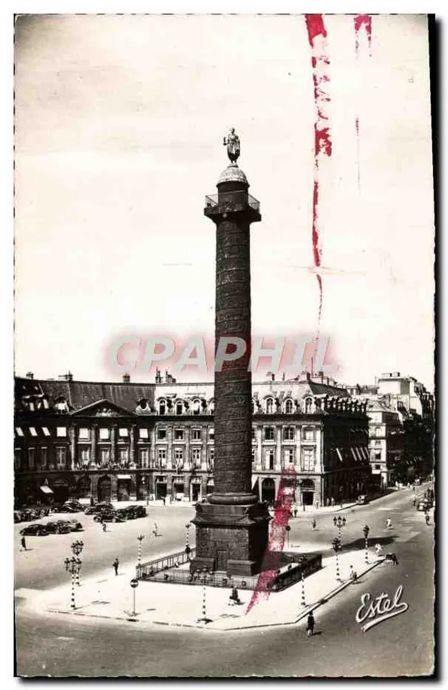 Coluna Vendôme — Paris — Edições Lavelle & Cie - Frente
