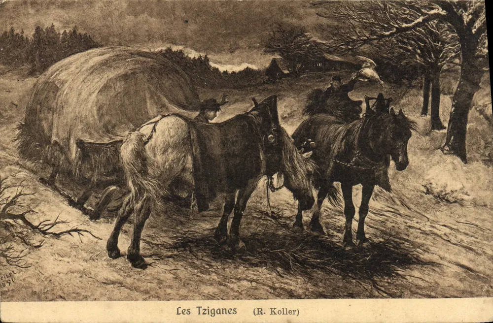 Os Tziganes — (R. Koller) — editor: Schuel, 1891 - Frente