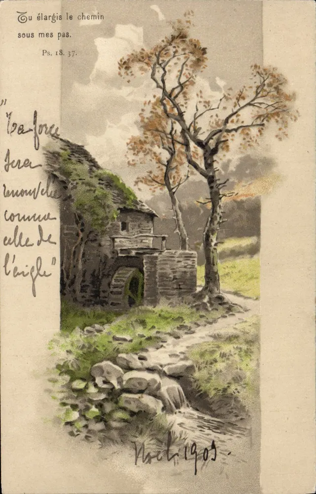 पानी का मिल — अक्टूबर के पैनोरमा — प्लेच, 1905 - आगे