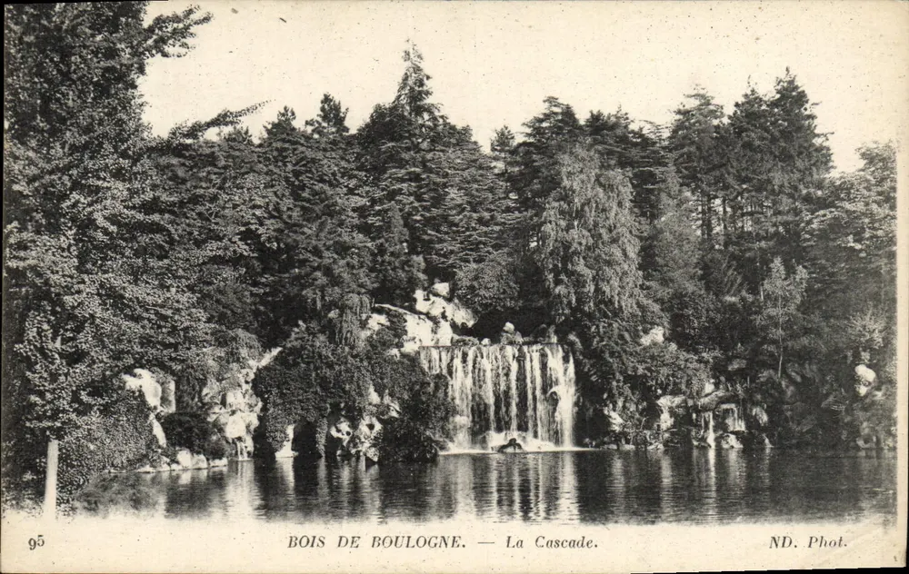 Bois de Boulogne — La Cascade — ND. Phot. n° 95 - Frente