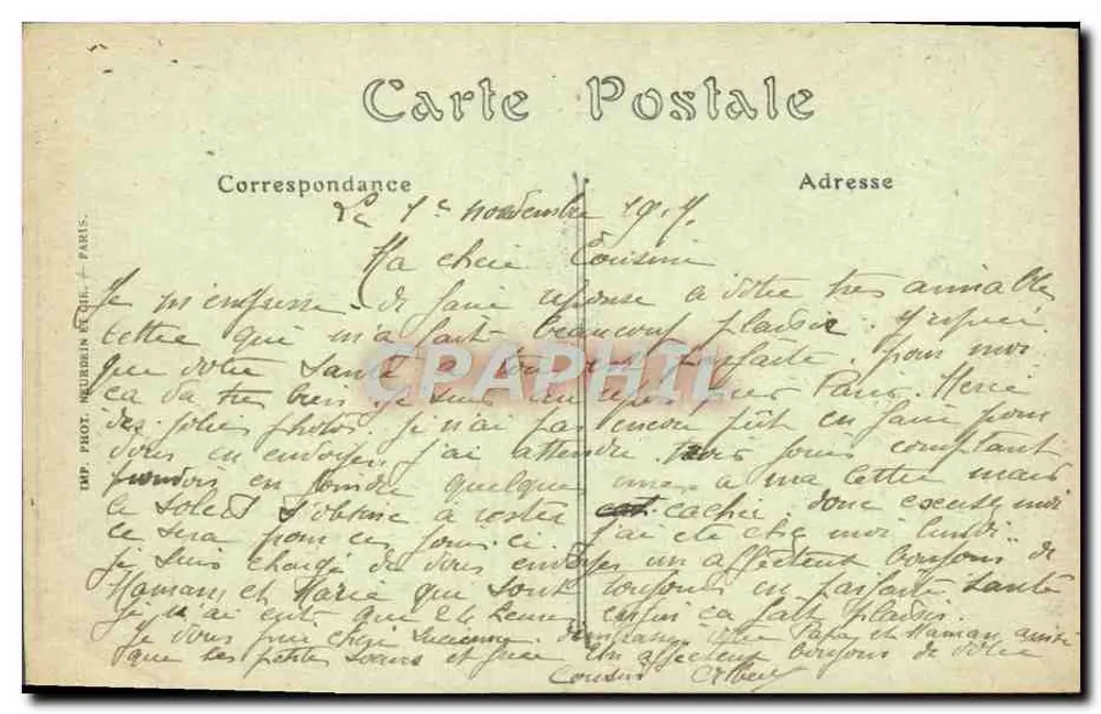 Bois de Boulogne — La Cascade — ND. Phot. n° 95 - Verso