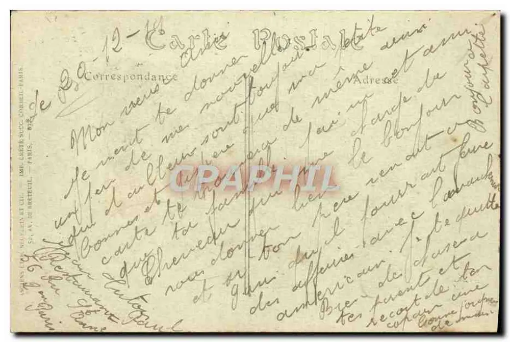 Paris — O Arco do Triunfo da Estrela — ND Hot. n° 4063 - Verso