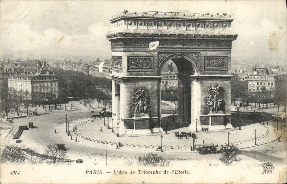 Paryż — Arc de Triomphe de l'Étoile — YND Fot. nr 4074 - Awers
