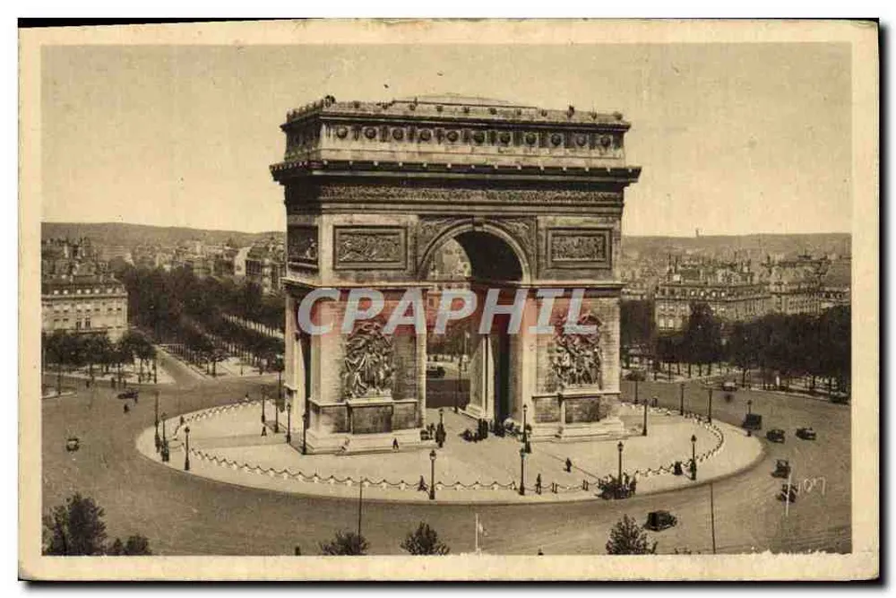 Arc de Triomphe — Place de l'Étoile — Éditions d'Art YVON, Paris - Vorderseite