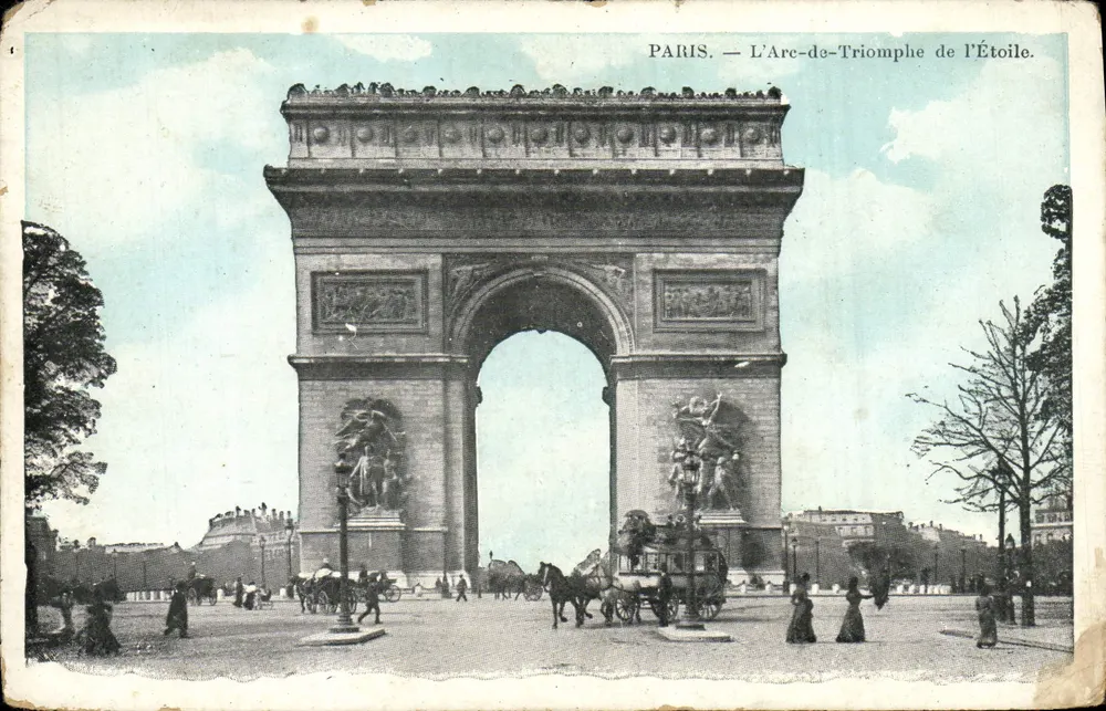 Paris — L'Arc de Triomphe de l'Étoile — éditeur J.C. PARIS - Frente