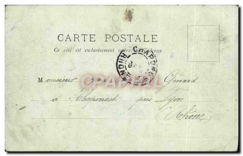 LYON — Ansicht auf die Saône, Aufnahme von Serin — LL. n° 62 - Rückseite