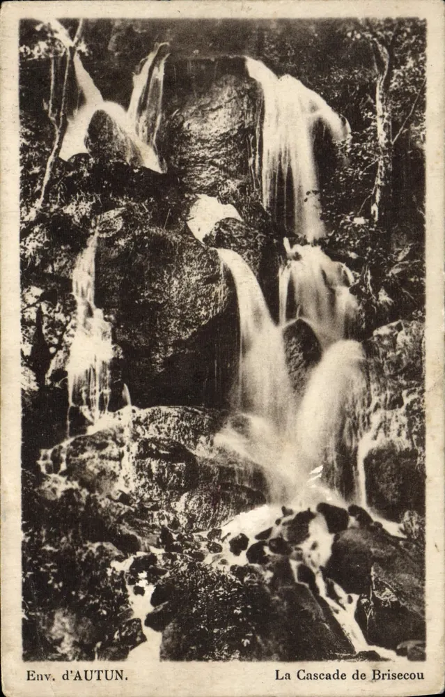 La Cascade de BriseCou — cascade en forêt — éditeur : Madame Ponnot — n° ND.225 - Frente
