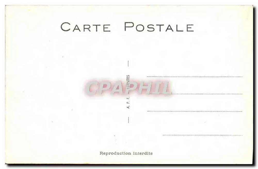Clown mit Schirm — Humor — A.P.R. NANTES n°50 - Rückseite