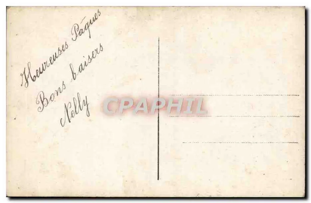 Mädchen mit Ostereiern — DIX 397 — Verlag DIX - Rückseite