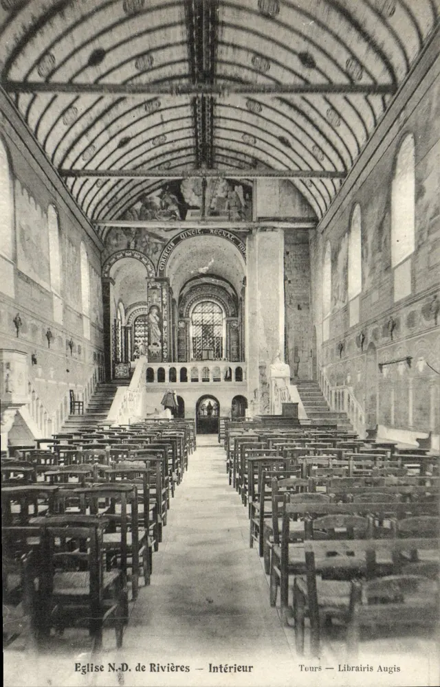Kirche Notre-Dame von Rivières — Innenraum — Librairie Augis - Vorderseite
