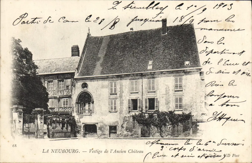 La Neubourg — Reste des Alten Schlosses — ND Phot, n°68 - Vorderseite