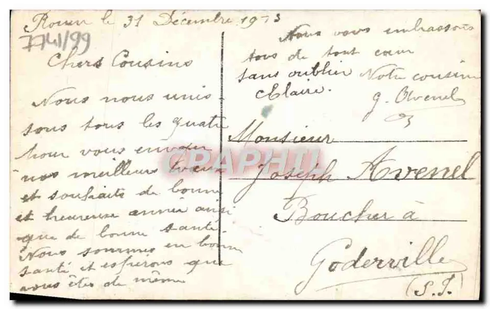 Kinder in historischer Kleidung — WeihnachtsSzene — Verlag Bonne Jeunesse, Nr. 6024 - Rückseite