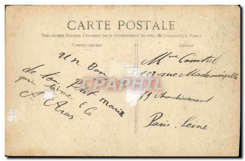 Englische Truppen im Ruhestand — Krieg 1914 — Ed. Pays de France n°51 - Rückseite