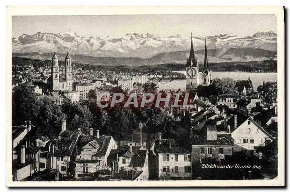 Zürich — Ansicht von der Urania — Verlag Urania - Vorderseite