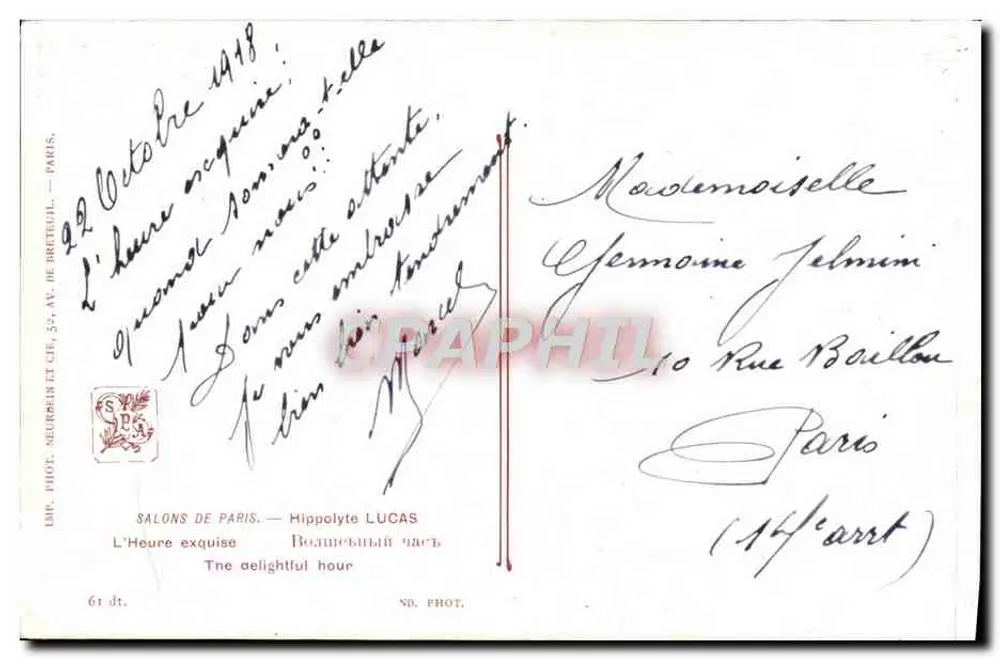 La hora exquisita — Hippolyte Lucas — Salons de Paris - Reverso