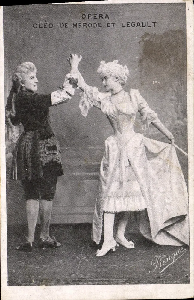 Cléo de Mérode e Legault — Ópera — Benque, n° 100 - Frente