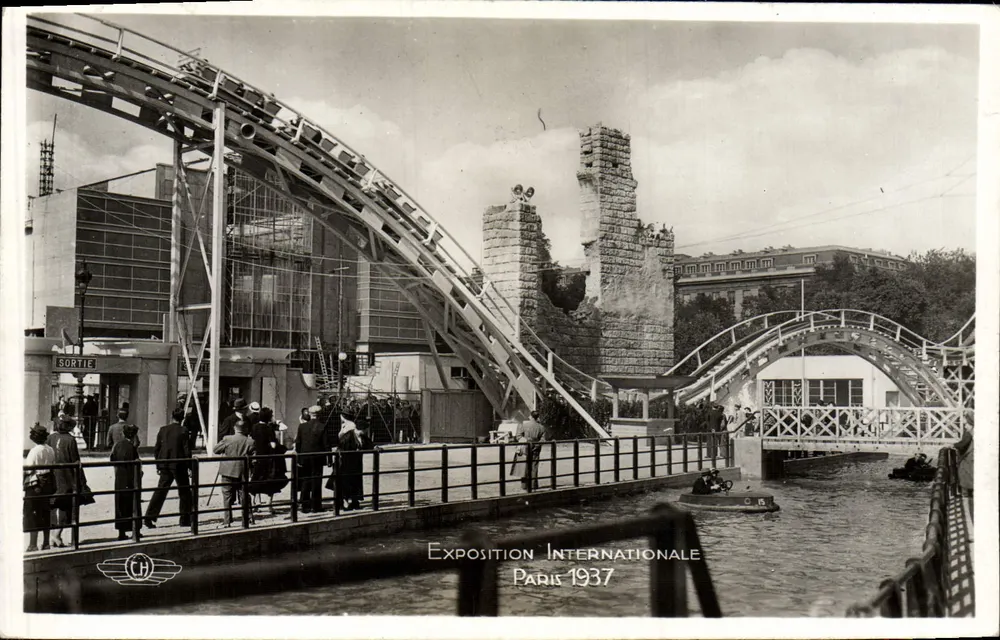 Internationale Ausstellung Paris 1937 — Vergnügungspark, Zyklonpassage — H. Chauduit, Bagnonne-sur-Seine - Vorderseite