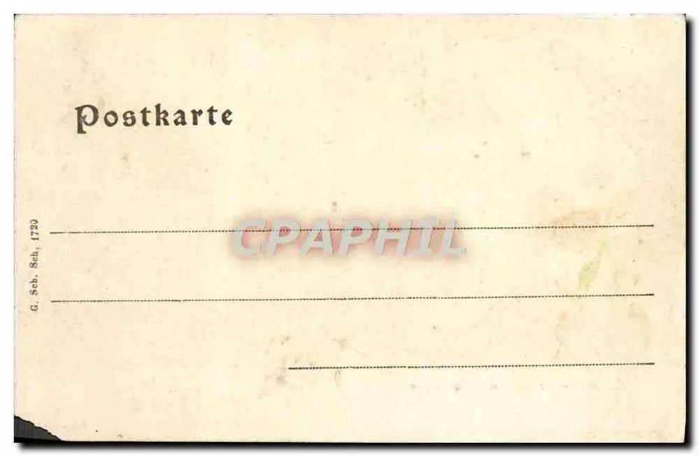 Zabern — Schloss und Kanalpartie — éditeur F. LUIB, Strasbourg - Rückseite