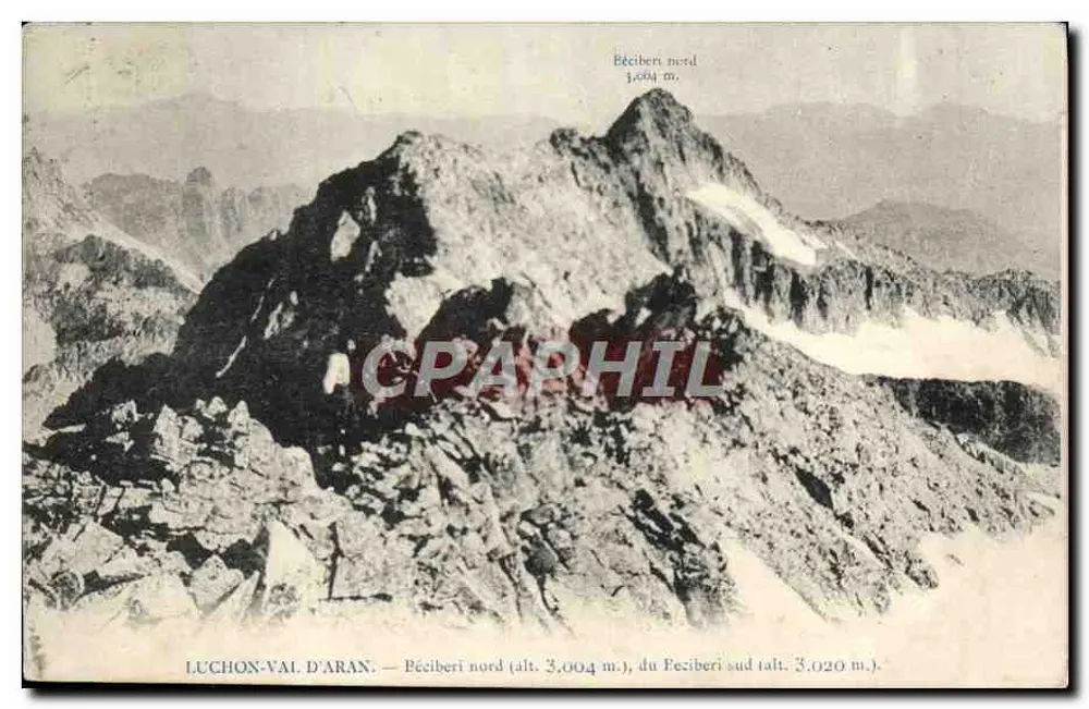 Béciberi norte — vista do cume a 3.004 m — Luchon-Val d'Aran - Frente