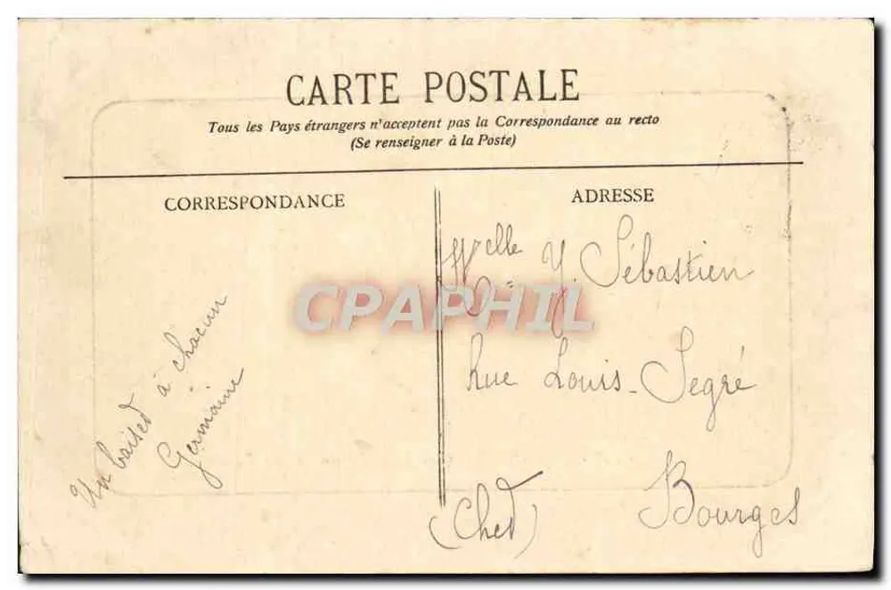 Langeais (Loir-et-Cher) — Le Château (côté Nord) — G. B. - 2 - Verso