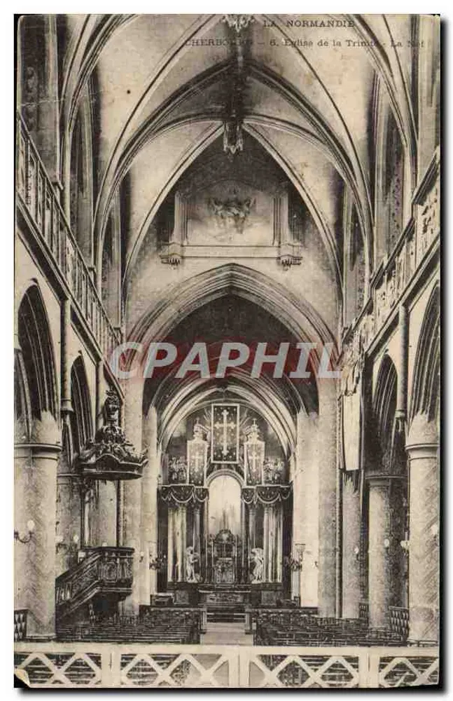 Cherbourg - Igreja da Trindade - A Nave - Frente