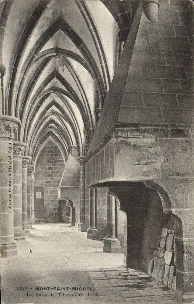 Mont-Saint-Michel — Ansicht des Rittersaals — Sammlung GERMAIN fils aîné, Saint-Mars - Vorderseite