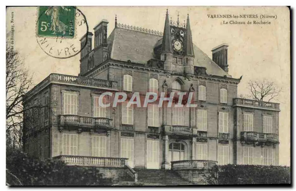 Varennes-les-Nevers (Nièvre) — Le Château de Rocherie — éditeur : Imprimerie de Rumigny, Nevers - Vorderseite