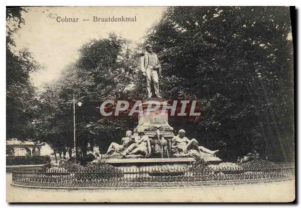 Colmar — Monumento em homenagem a Bruat — editor não visível - Frente