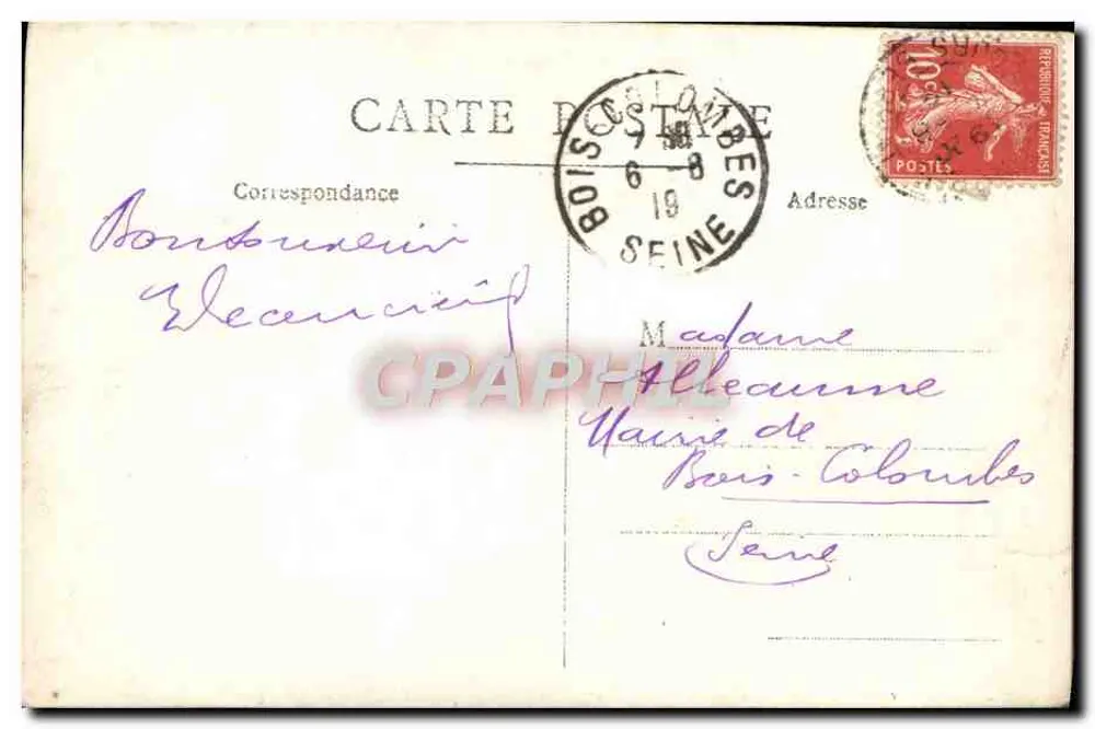 Grenoble — La Rue Félix-Poulat — Ondoux Grenoble - Rückseite