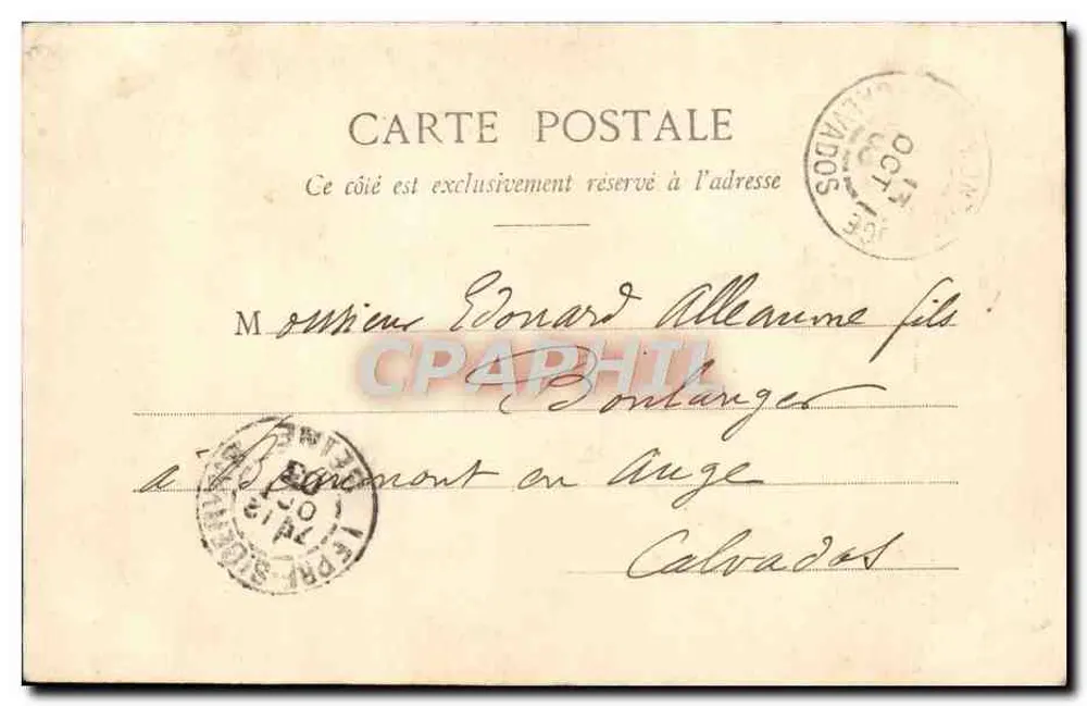 Die Kleine Kommissionärin — A. Gaboriaud — Phototype A. Bearet & Cie, Nancy - Rückseite