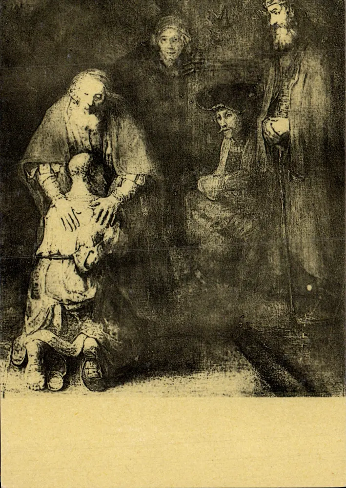 Rembrandt — Der Rückkehr des verlorenen Sohnes — Gernand Nathan, Verlag, Nr. 225 - Vorderseite
