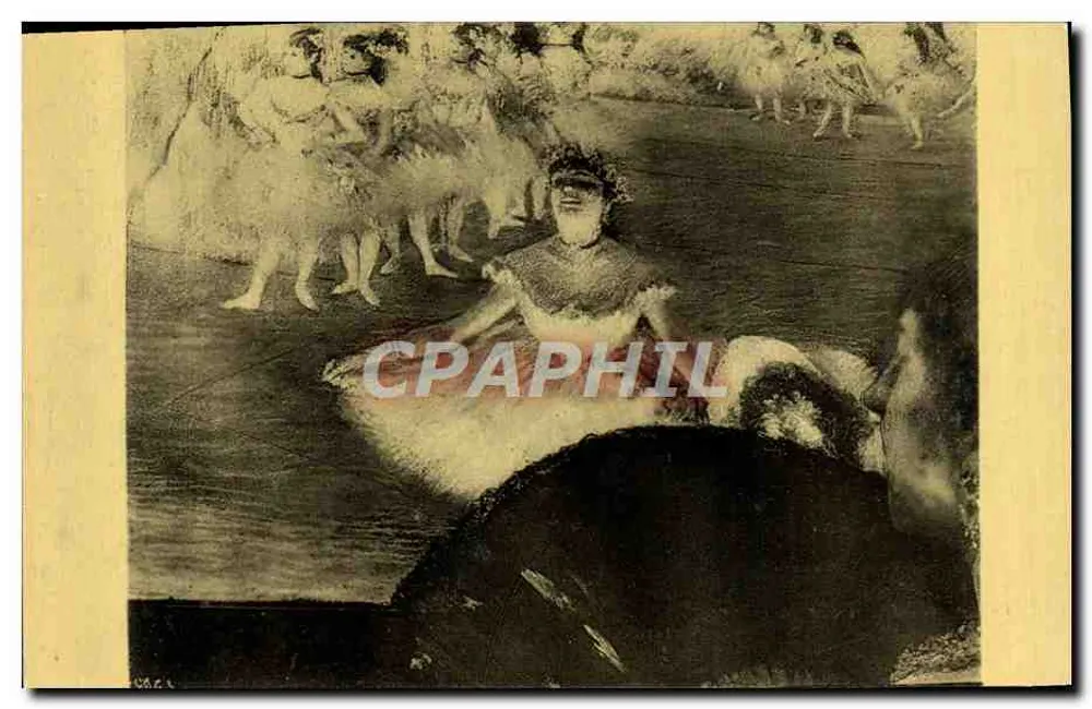 Dansenster die groet op het toneel — Edgar Degas — uitgave Fernand Nathan, Parijs, n° 413 - Voorkant