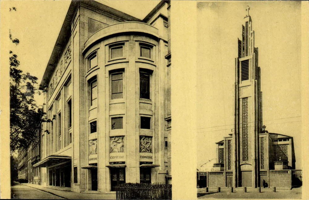 Théâtre des Champs-Élysées — Kirche Notre-Dame de Le Raincy — Verlag Fernand Nathan, Nr. 459 - Vorderseite