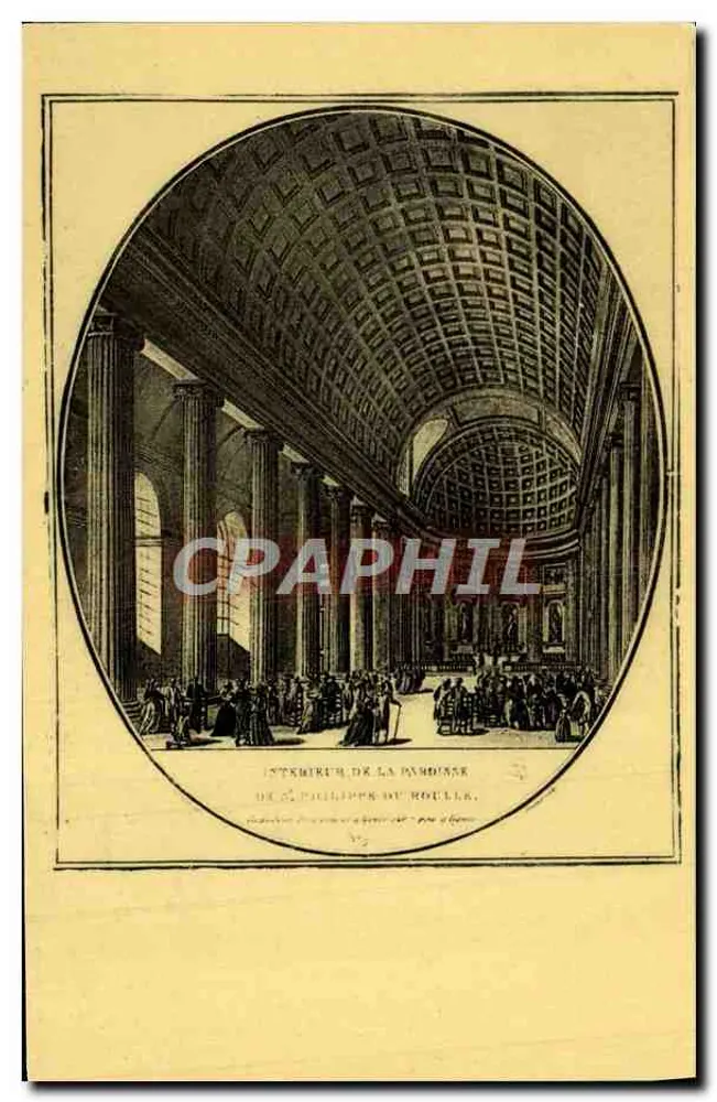 Innenansicht der Kirche Saint-Philippe du Roule — Verlag Fernand Nathan, Paris — Nr. 5 - Vorderseite