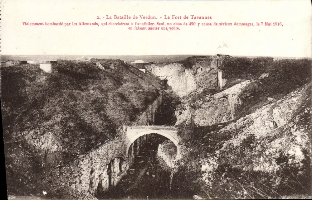 Fort Tavannes — Schlacht von Verdun — n°2 - Vorderseite