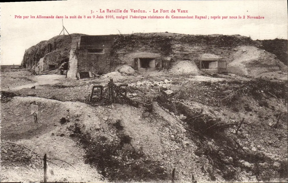 Die Schlacht von Verdun — Das Fort Vaux — Verlag unbekannt, Seriennummer 3 - Vorderseite