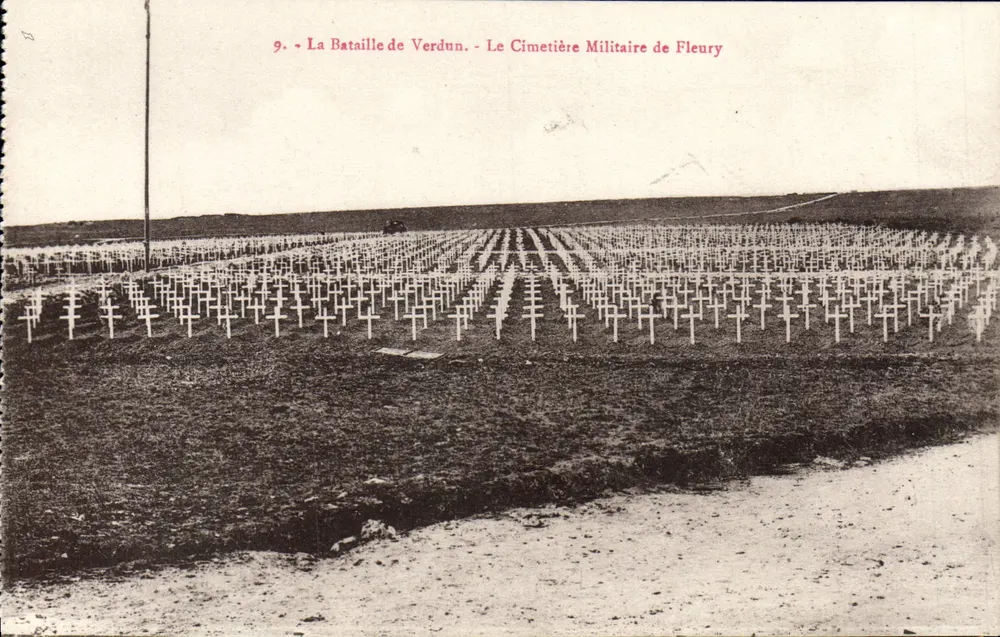 Militärgrabfriedhof von Fleury — Verdun — Verleger unbekannt, Seriennummer 9 - Vorderseite