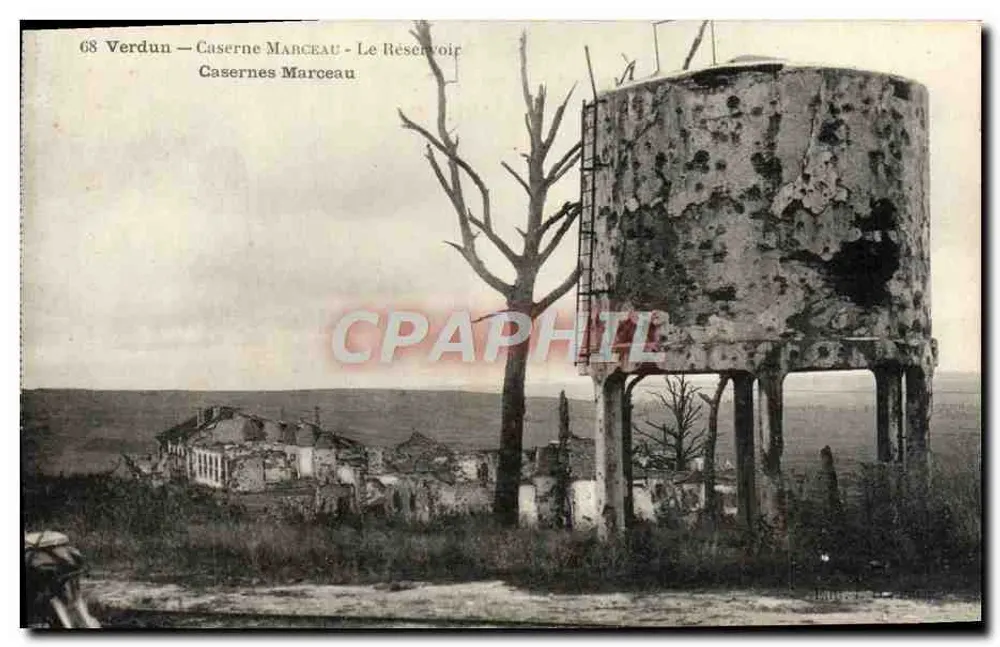 Verdun — Kasernen Marceau — Der Reservoir - Vorderseite